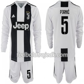 Juventus Miralem Pjanic 5 Børn Hjemme 2018/19 - Fodboldtrøjer(L/S)